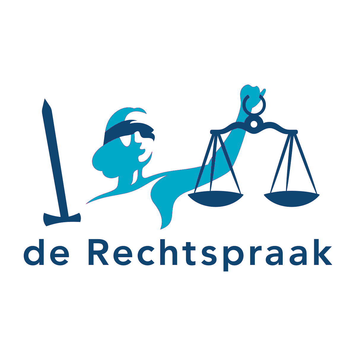 logo van de rechtspraak in kleuren van salva schaderecht