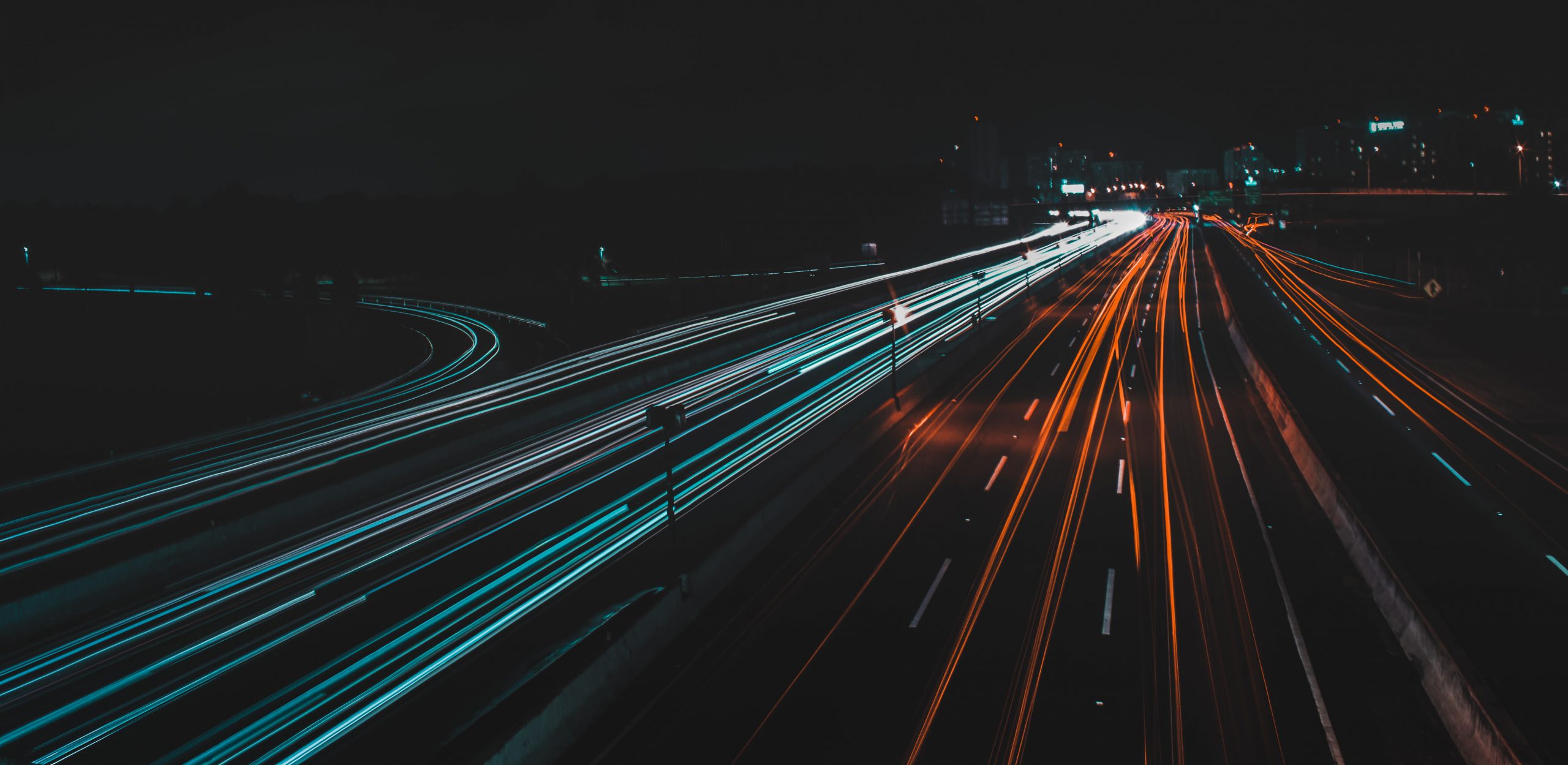 foto nacht verkeer