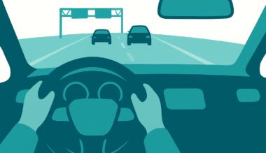 Afbeelding van dachboard auto bij blog over mondkapje aan binnenspiegel