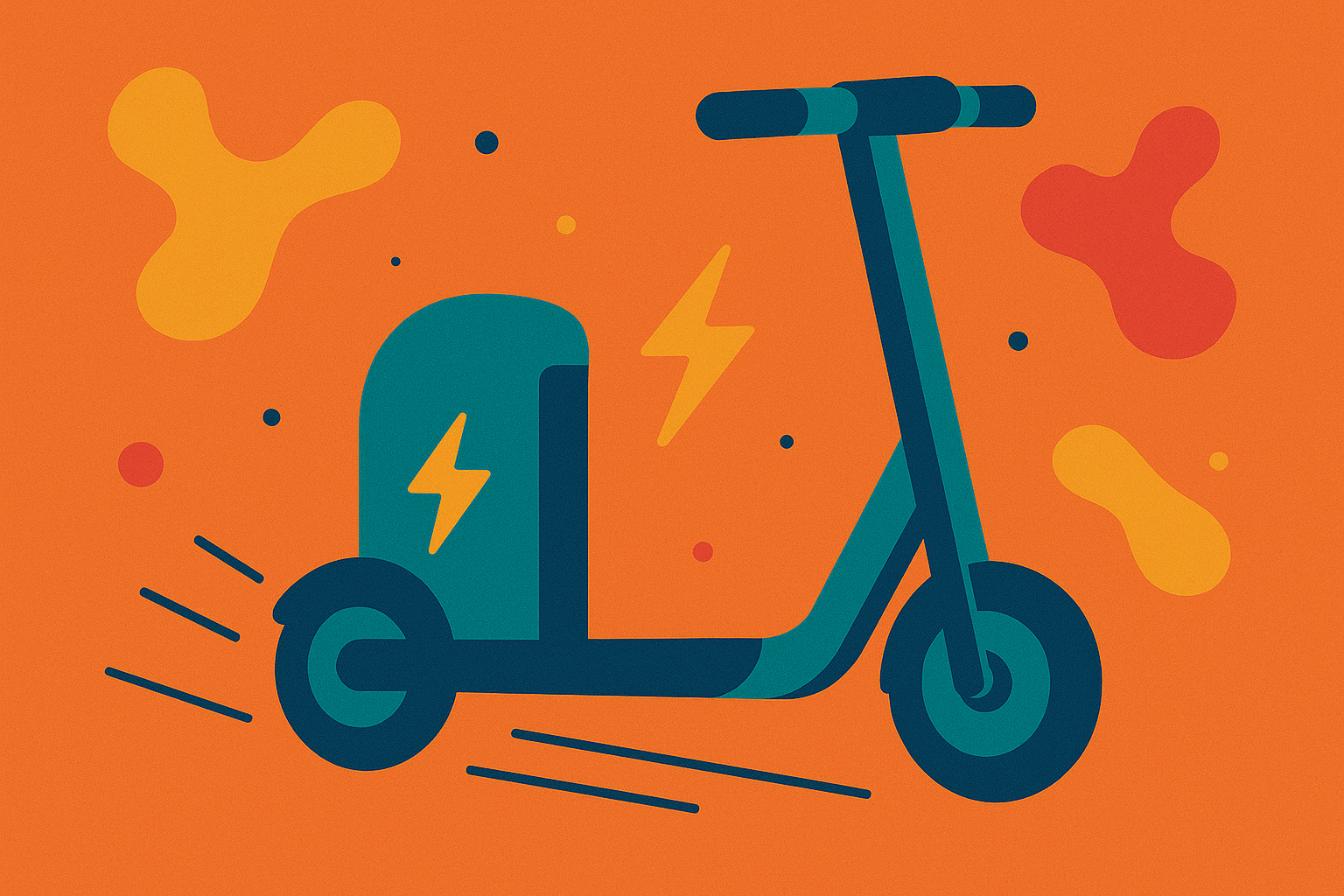 Elektrische step op de openbare weg
