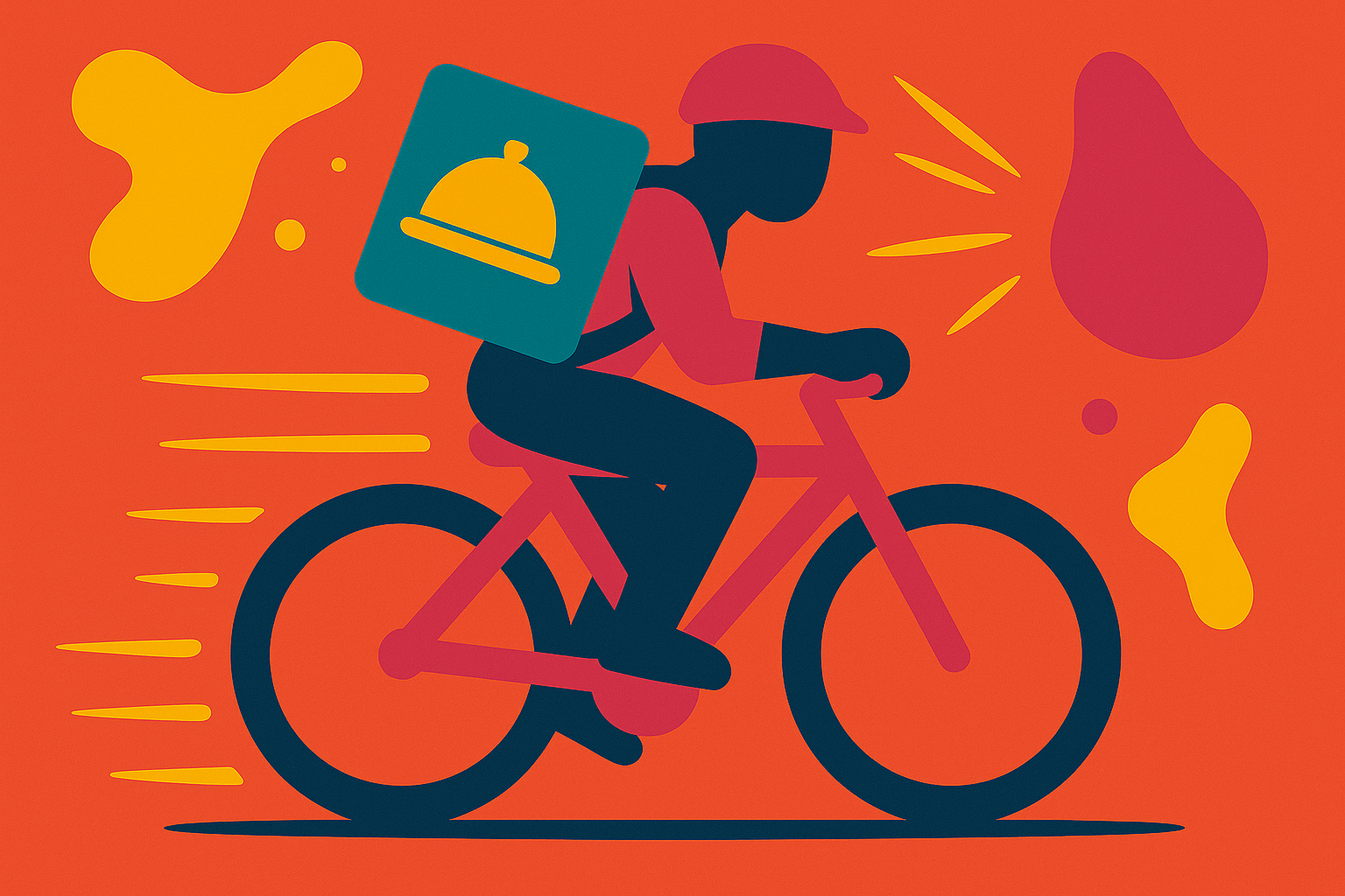 Afbeelding van een maaltijdbezorger bij blog over verbod flitsbezorgers vanwege verkeersongevallen