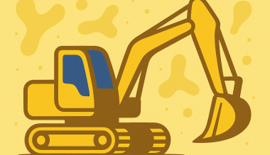 Afbeelding van graafmachine bij blog over aansprakelijkheid voor graafschade.