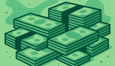 Afbeelding van stapels geld bij blog over zwarte inkomsten bij schadevergoeding letselschade