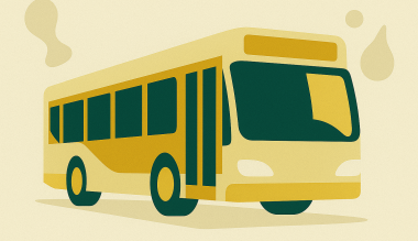 Afbeelding van een stadsbus bij blog over aanrijding en letselschade door een stadsbus.